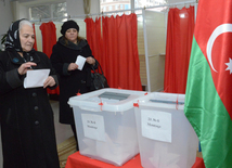 Azerbaijani parliamentary election kicks off. Baku, Azerbaijan, Nov.01, 2015